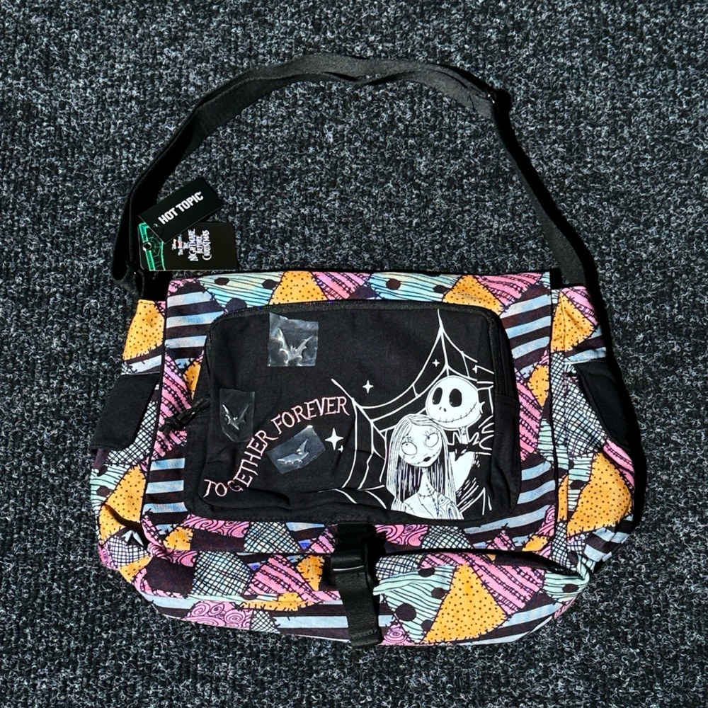 The Nightmare Before Christmas Jack & Sally Messenger Bag